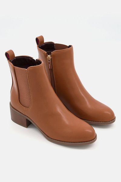 Tommy Hilfiger Women Medium Dae Ankle Boots, Light Brown