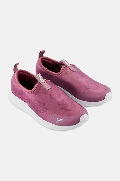 Puma Women Brand Logo Slip On Walking Shoes, Pale Pink