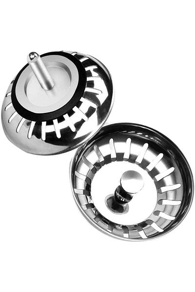 OEM Set de 2 sita pentru chiuvetă, oțel inoxidabil, 79,3 mm, argintiu