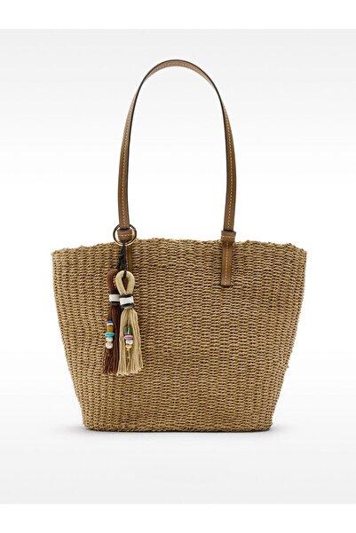 PARFOIS Hasır Efektli Omuz Çantası