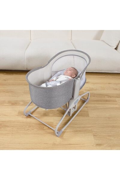 Mastela 6-in-1 Multifunctional Bed with 3-Point Harness, 3 Height Adjustment Levels, Music and Vibration Unit