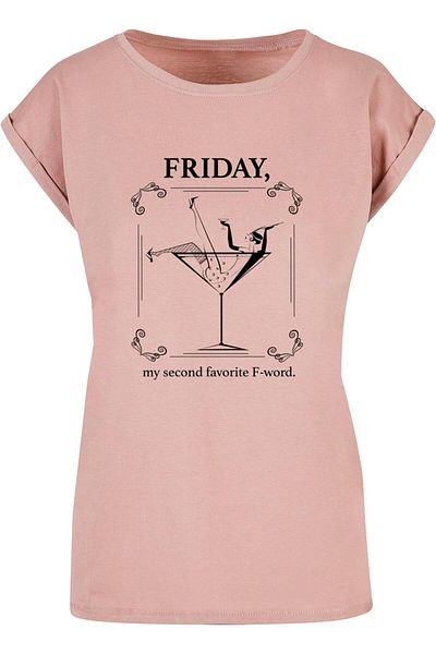 Mister Tee Damen Ladies F-word Extended Shoulder Tee