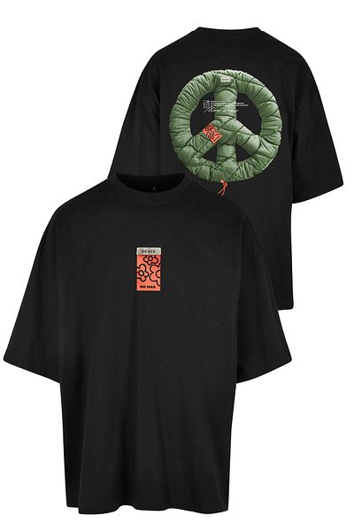 Upscale by Mister Tee Unisex Puffer Peace Huge Tee