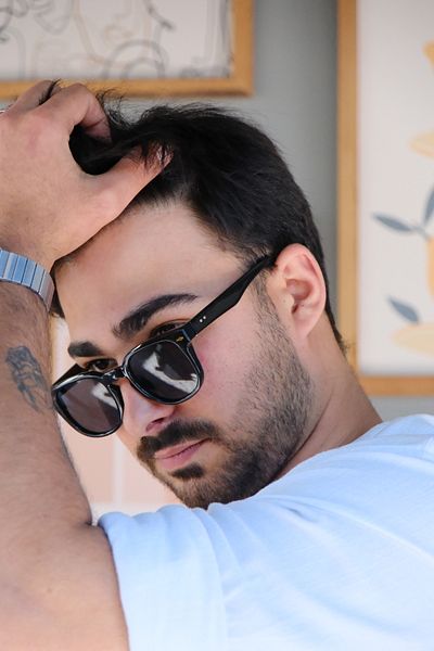 BAPPİR Massimo Black Unisex Sunglasses