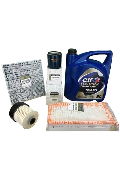 ELF Evolution Full-Tech FE 5W-30 5 lt Motor Yağı+Clio 4 Uyumlu Yağ Bakım Filt...