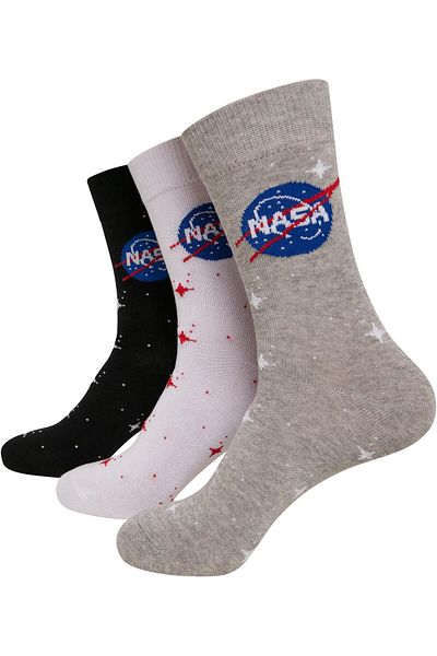 Urban Classics Unisex NASA Insignia Socks 3-Pack