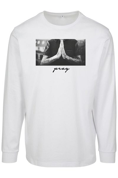 Mister Tee Herren Pray Longsleeve