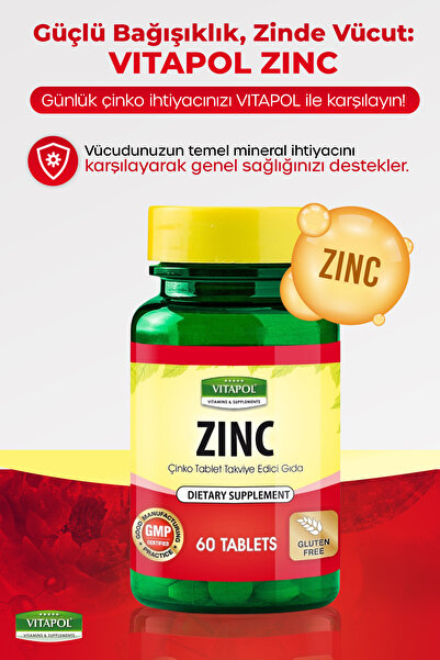 Vitapol Zinc 60 Tablets – Zinc Supplement