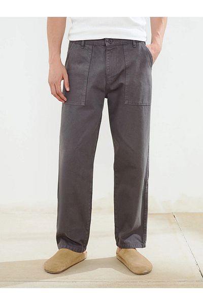 LC Waikiki Xside Anthracite Standard Fit Gabardine Men's Trousers