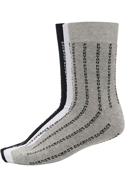 Urban Classics Unisex Fuck You Socks 3-Pack