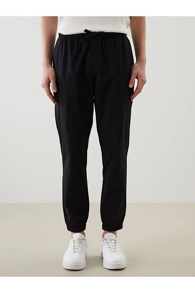 LC Waikiki Ανδρικό παντελόνι Jogger XSIDE Black Standard Fit
