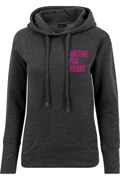 Mister Tee Damen Ladies Waiting For Friday Hoody