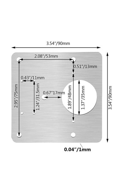OEM Set de 2 elemente de reparare a balamalelor, oțel inoxidabil, argintiu