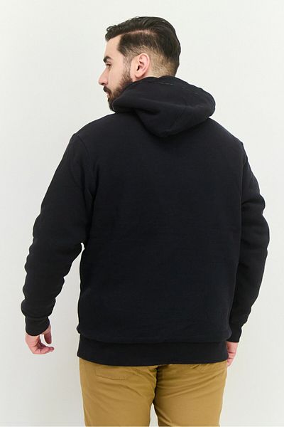 Kangol Men Embroidered Logo Long Sleeve Hoodie Black