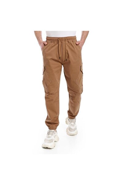 COUP Men Gabardine Jogger Pants 1330176 - Camel