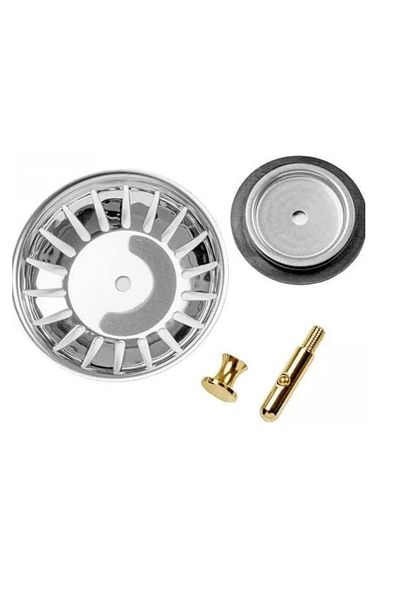 OEM Filtru de scurgere pentru chiuvetă de bucătărie, aluminiu, argintiu/auriu, 80 mm
