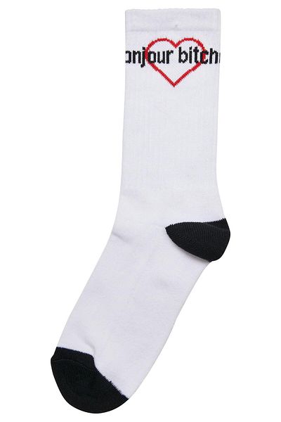 Mister Tee Unisex Bonjour Bitches Socks 3-pack