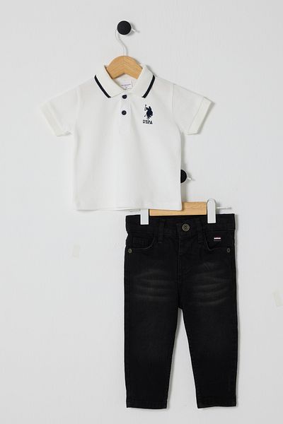 U.S. Polo Assn. Set 2 bucati pentru bebelusi