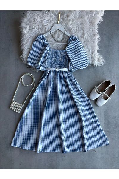 modabetce Striped Balloon Slip Dress