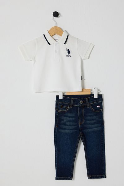 U.S. Polo Assn. Set 2 bucati pentru bebelusi