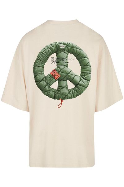 Upscale by Mister Tee Unisex Puffer Peace Huge Tee