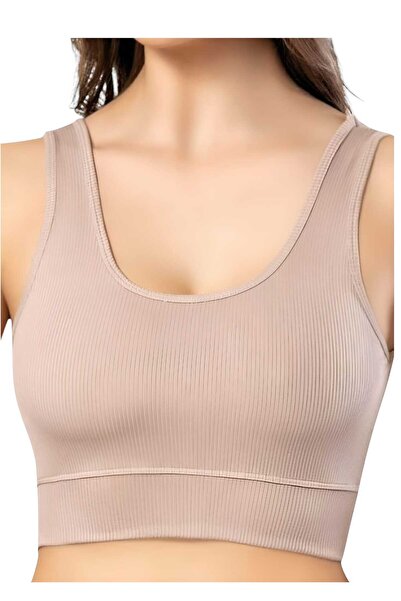 Uniquetrenders Жіночий бюстгальтер-кроп-топ з шнурівкою та вставками