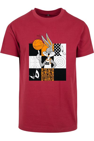 Mister Tee Herren Space Jam Bugs Bunny Basketball-T-Shirt