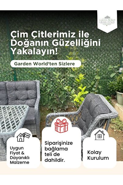 msy garden fenc 50 CM X 5 MT ÇİM ÇİT BAHÇE TELİ YEŞİL SARGILI ÖRGÜ TELİ