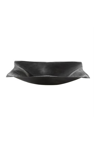 Mudo Concept Square Decorative Bowl Black 40X8Cm