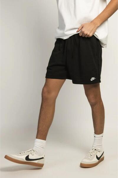 Nike Club Flow Erkek Siyah Pamuklu Şort