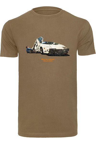 Mister Tee Herren Weekend Wolf Tee