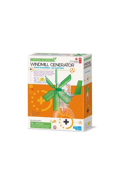 4M Wind Generator Construction Kit, Green Science
