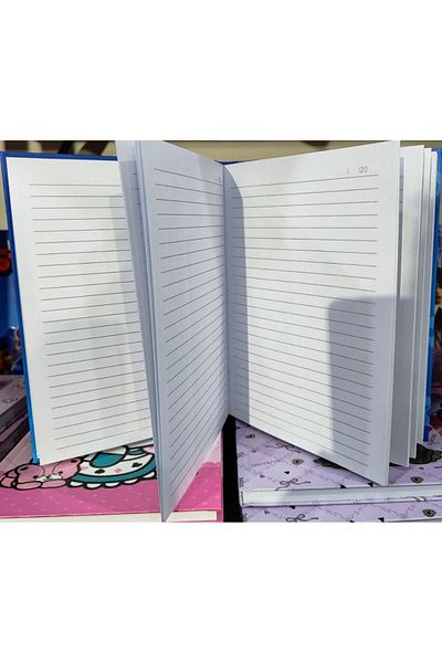 Saten Soft Cover Diary & Memory Book Flexible Soft Textured Cover Images A5 Striped 80Y