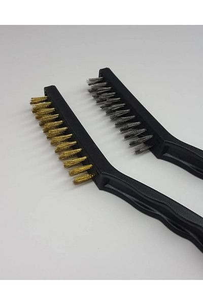 Toptan Bulurum Set de perii de curățare pentru detalii de dimensiune uriașă din 2 piese Mașină - Aragaz de bucătărie - Perie de curățare gresie (oțel-cupru)