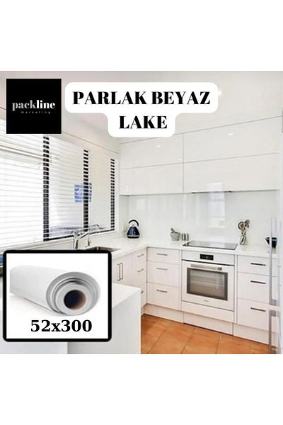 Packline Marketing Bright White Cabinet Coating Foil with Ragle and Utility Knife Gift 52Cmx3M