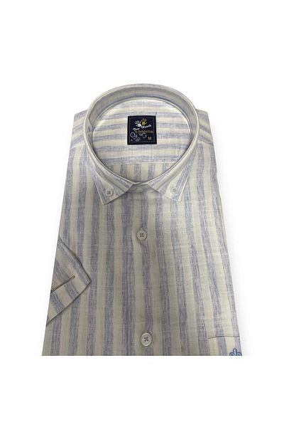 Sadık Collection Cămașă clasică pentru bărbați, 100% bumbac, cu mânecă scurtă, cu buzunar 817