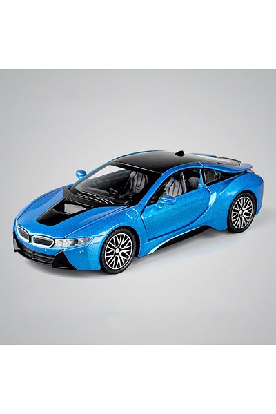 Choice Blue-no Box 1: 32 I8 Alloy Car Model High Simulation Diecasts Toy With Sound And Light Pull Back Veh