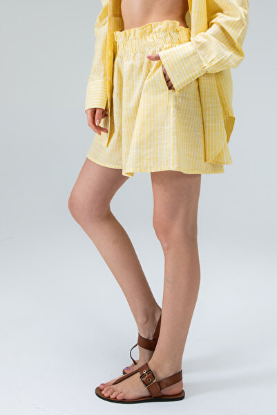 Tt Line Women Shorts Shorts Skirt Summer Shorts Linen Cotton Elastic Sports Shorts Yellow Shorts Blue Shorts. Pink Shorts