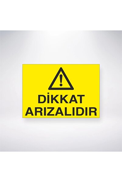 Reysa Tasarım الحذر خطأ ملصق 20X28 سم