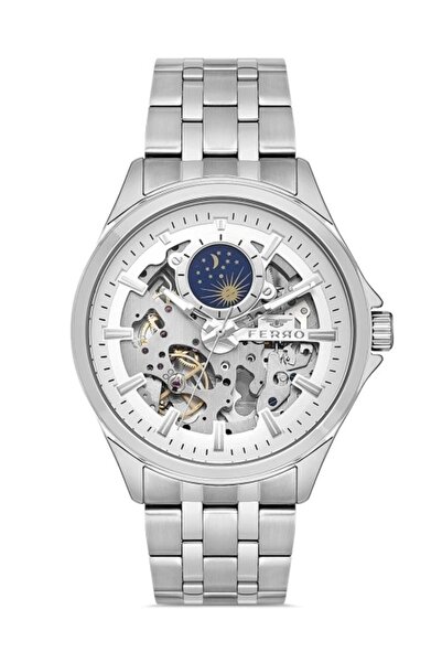 FERRO Silver Steel Cord Men's Wrist Watch FM40111A-A