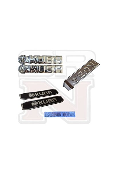 GMS Cg Çita Kuba Nikel Set Far Kaşı + Depo Yazısı + Damla Sticker Yan Kapak Yazısı SRN3