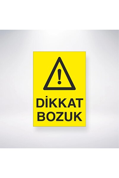 Reysa Tasarım ملصق تحذير مكسور 20×28 سم