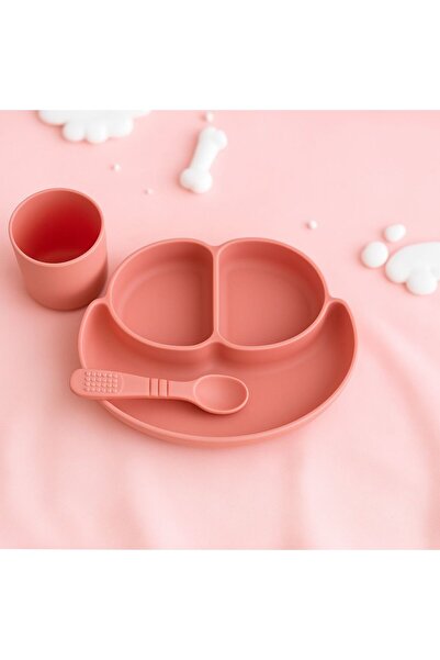 Baby Bebek Beslenme Seti- Mama Tabağı Kaşık Ve Bardak Seti