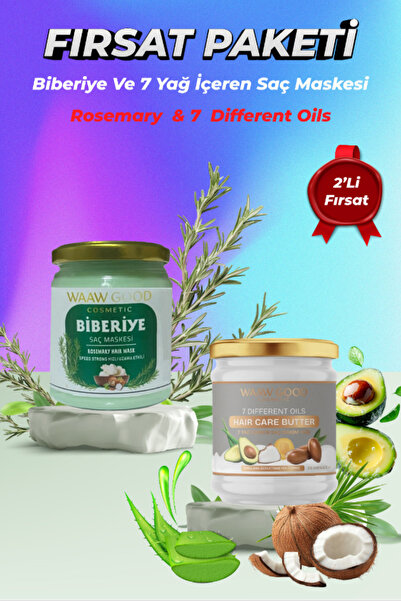 WAAW GOOD Biberiye Dökülme Karşıtı 210 ml & 7 Yağ İçeren Besleyici Onarıcı 21...