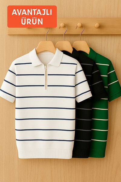 LC Waikiki Set of 3 Advantageous Package Men's Knitwear T-Shirt