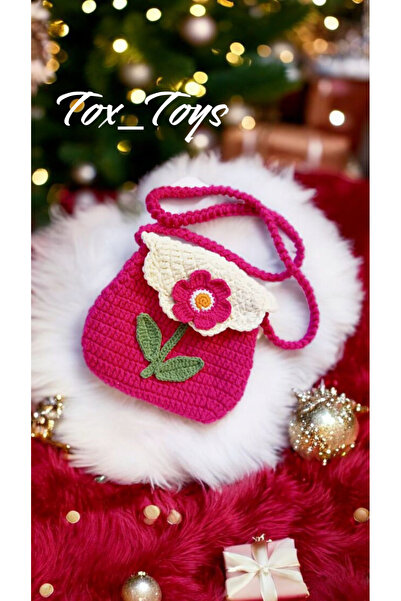 Toystox %100 el yapımı doğal cocuk çantası