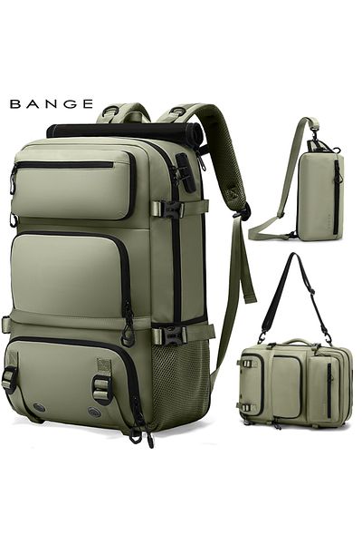 BANGE Multifunctional Backpack, For Travel, Hiking, Sports, Removable Cover, Tsa Lock,