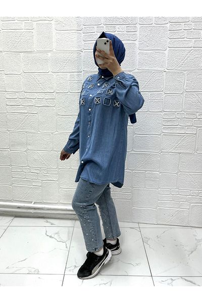 Zeynep Butik My Magazine Cămașă Stoned Tunica 7250 1745