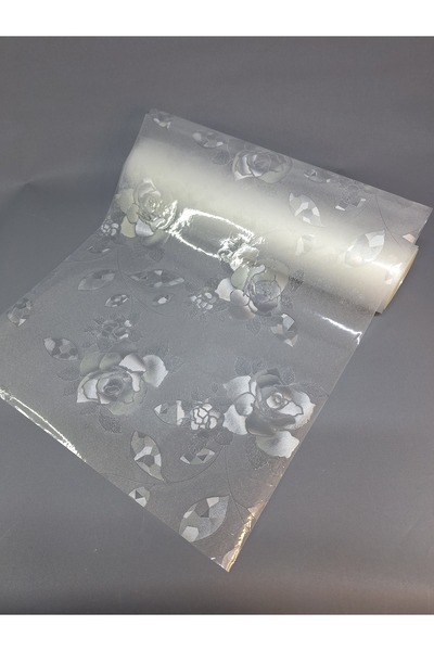 Başak Ev Tekstili Cam Filmi Kaplama Statik Folyo  Buzlu Desenli Duşa Kabin Pencere Ofis Dekorasyon