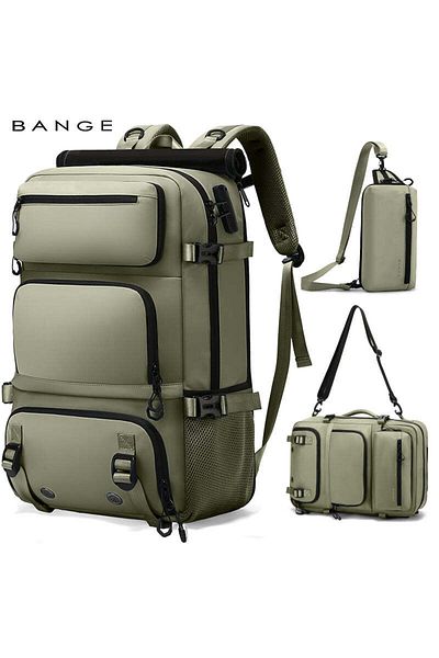 BANGE Multifunctional Backpack, For Travel, Hiking, Sports, Removable Cover, Tsa Lock,